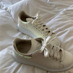 Alexander McQueen Women's Iridescent White Sneakers